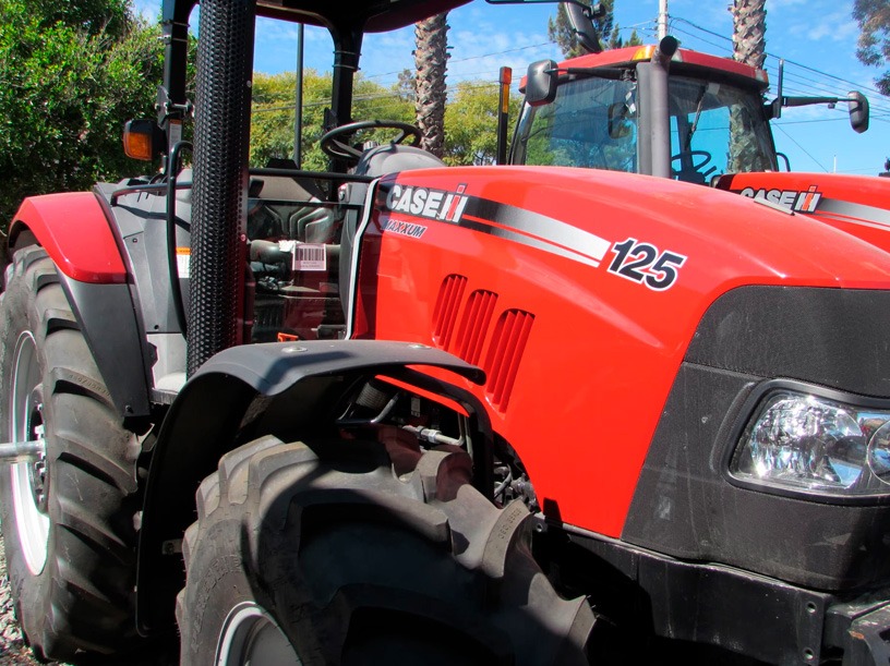 Vista de detalle de tractores agricolas maxxum