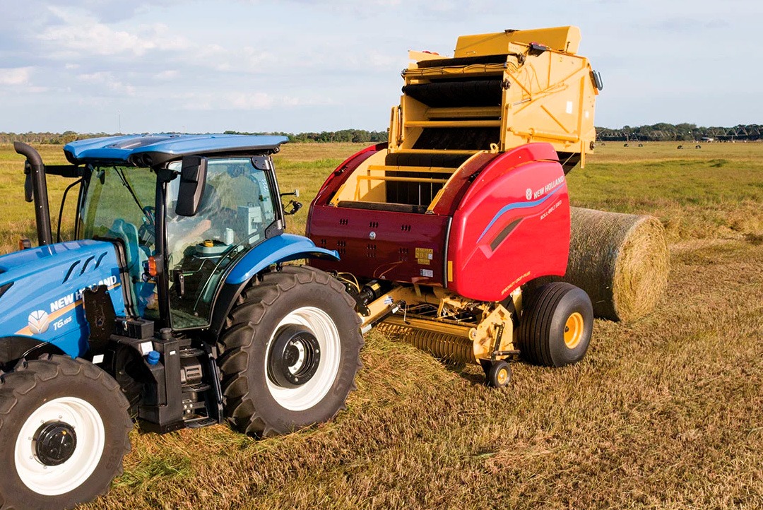 Equipo forrajero equipado en tractor